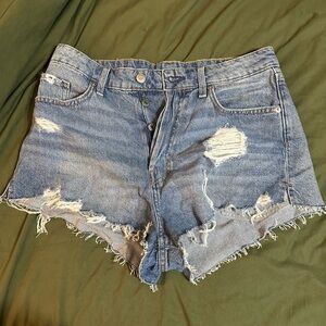 Distressed Denim Women Shorts